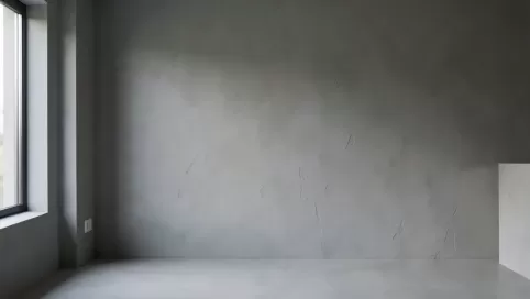 mikrocement na ścianie w kuchni